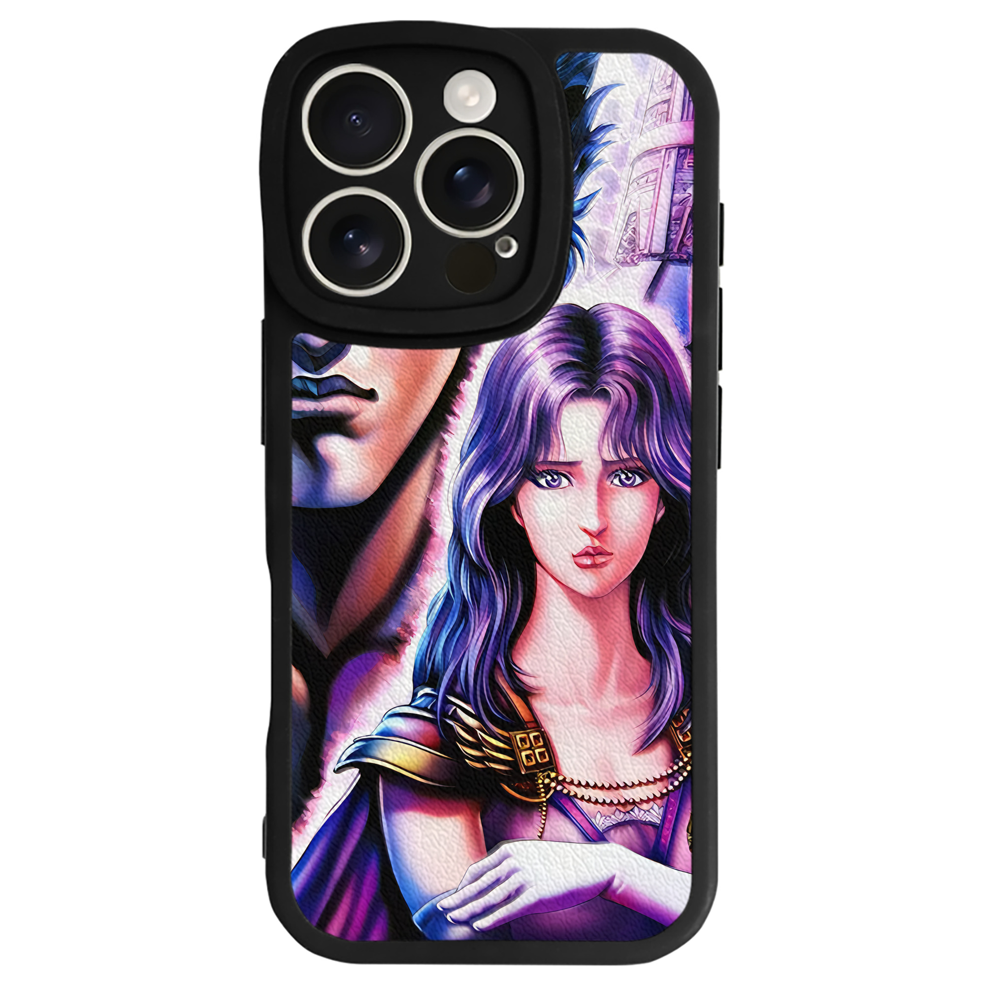 （画像用） 北斗の拳 Fist of the North Star 【iPhone 16シリーズ対応】シリコンスマホケース（レザー調） 材質：シリコン